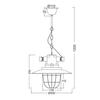 ACA Lighting Vintage závěsné svítidlo OD8032
