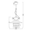 ACA Lighting Vintage závěsné svítidlo OD8032