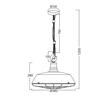 ACA Lighting Vintage závěsné svítidlo OD8039WH