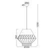 ACA Lighting Vintage závěsné svítidlo OD8070GY