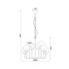 ACA Lighting Vintage závěsné svítidlo OD905808PAM