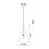 ACA Lighting Style závěsné svítidlo OD90901PC