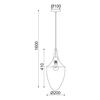 ACA Lighting Style závěsné svítidlo OD90911PC
