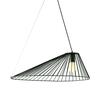 ACA Lighting závěsné svítidlo 1xE27 CAPPELLO kov černá 60X40120CM OD91681PB