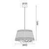 ACA Lighting závěsné svítidlo 1xE27 ANDROS GRASS ratan D40X120CM OD94891PG