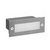 ACA Lighting LED zapuštěné venkovní orientační svítidlo 110X44 šedá 2W 6000K 100Lm 230V IP54 RA80 PAS260GP