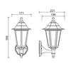 ACA Lighting Garden Wall nástěnné svítidlo PLGQ1W