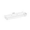 ACA Lighting nástěnné svítidlo BATI LED 15W 975lm 4000K chrom hliník 810mm PN2834LED81CH