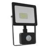 ACA Lighting černá SENSOR LED SMD reflektor IP66 20W 4000K 1700Lm 230V Ra80 Q2040S