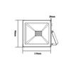 ACA Lighting bílá LED SMD reflektor IP66 20W 4000K 1700Lm 230V Ra80 Q2040W