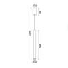 ACA Lighting závěsné svítidlo LED 5W 3000K 400lm FINO černá kov IP20 D3XD5,3XH220CM RA31LEDP60BK