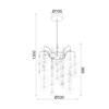 ACA Lighting Acryl závěsné svítidlo SF171411P