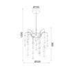 ACA Lighting Acryl závěsné svítidlo SF171411P