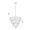 ACA Lighting Acryl závěsné svítidlo SF175204B