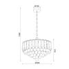 ACA Lighting Acryl závěsné svítidlo SF175323PC