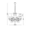 ACA Lighting Acryl závěsné svítidlo SF35045P