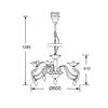 ACA Lighting Acryl závěsné svítidlo SF3630135