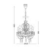 ACA Lighting Elegant závěsné svítidlo SF63185