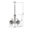 ACA Lighting Acryl závěsné svítidlo SF633124P