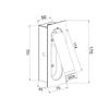 ACA Lighting nástěnné svítidlo LED 3W 3200K 190LM černá kov RECESSED 7X5X17CM AIAS SF701LEDB