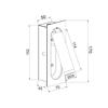 ACA Lighting nástěnné svítidlo LED 3W 3200K 190LM černá kov RECESSED 7X5X17CM AIAS SF701LEDB