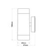 ACA Lighting Garden Spot venkovní bodové nástěnné svítidlo SL7031R