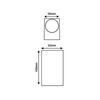 ACA Lighting GU10 venkovní nástěnné svítidlo plast 230V bílá IP65 MAX.2X3W LED SL8111GU10W