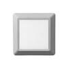 ACA Lighting LED venkovní nástěnné svítidlo hranaté šedá 230V AC IP65 4W 3000K 270LM RA80 SLIM51N