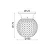 ACA Lighting Wall&Ceiling nástěnné a stropní svítidlo SU0606CB