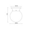 ACA Lighting Wall&Ceiling nástěnné a stropní svítidlo SU0608WW