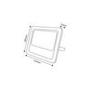 ACA Lighting solární SMD LED reflektor 100W 6000K IP66 120d Ra70 SV10060