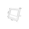 ACA Lighting solární SMD LED reflektor 25W 6000K IP66 120d Ra70 SV2560