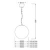 ACA Lighting Prim závěsné svítidlo V2010C250