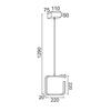 ACA Lighting Decoled LED závěsné svítidlo V27LEDP22WH