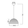 ACA Lighting Prim závěsné svítidlo V28507IP40