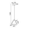 ACA Lighting Decoled LED závěsné svítidlo V29LEDP23BK
