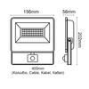 ACA Lighting černá SENSOR LED SMD reflektor IP66 30W 4000K 3100Lm 230V AC Ra80 V3040S