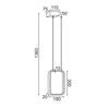 ACA Lighting Decoled LED závěsné svítidlo V30LEDP18BK