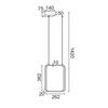 ACA Lighting Decoled LED závěsné svítidlo V30LEDP26WH