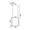 ACA Lighting Decoled LED závěsné svítidlo V30LEDP36BK