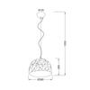 ACA Lighting Avantgarde závěsné svítidlo V35078BG