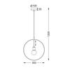 ACA Lighting Vintage závěsné svítidlo V35181BK