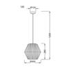 ACA Lighting Prim závěsné svítidlo V36319