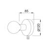 ACA Lighting Wall&Ceiling nástěnné a stropní svítidlo V36382PB