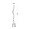 ACA Lighting stojací lampa LED 20W 3000K 690LM MALPO kov + silikon IP20 V43178FBK1600