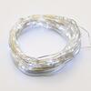 ACA Lighting 20 LED dekorační řetěz CW stříbrný měďený kabel na baterie 2xCR2032 IP20 2m+10cm 1.2W X0120216