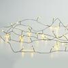 ACA Lighting 300 LED dekorační řetěz, WW, černý měďený kabel, 220-240V + 8 funkcí, IP44, 3m+3m, 6W X063001477