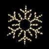 ACA Lighting Vánoční venkovní dekorace vločka, 144 LED 6m hadice, teplá bílá, FLASH efekt, IP44, 56cm, 1.5m napájecí kabel X081814411