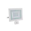 ACA Lighting LED bílý reflektor s pohybovým čidlem IP66 50W 6.000K 230V 4180lm X5060WS