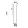 ACA Lighting závěsné svítidlo LED 18W 3000K 1260lm ELIA černá kov IP20 D60XH104CM YL1691LEDPBK